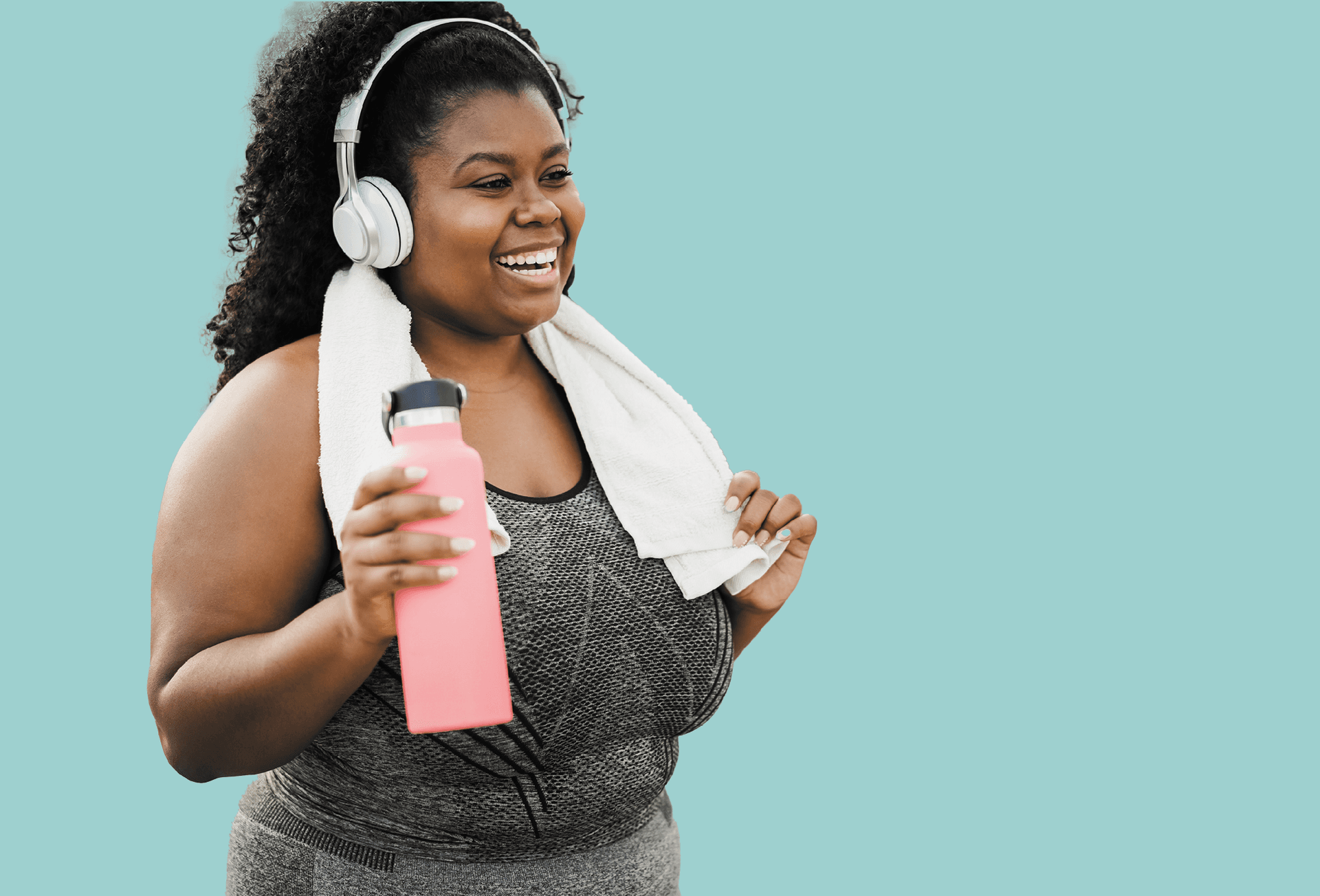 Lady exercising for her mental health