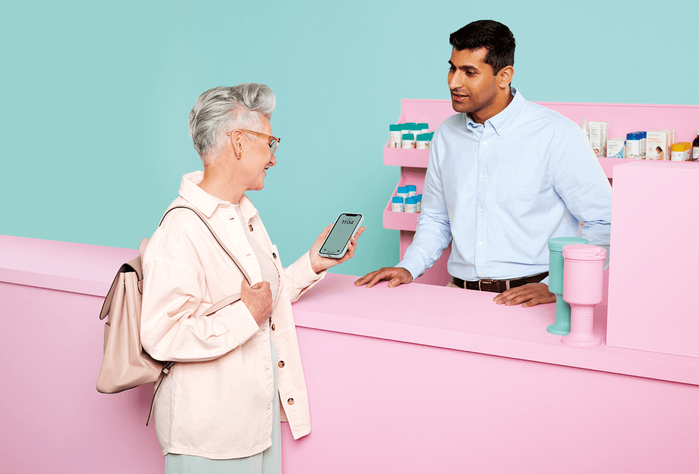 Woman visiting her pharmacist